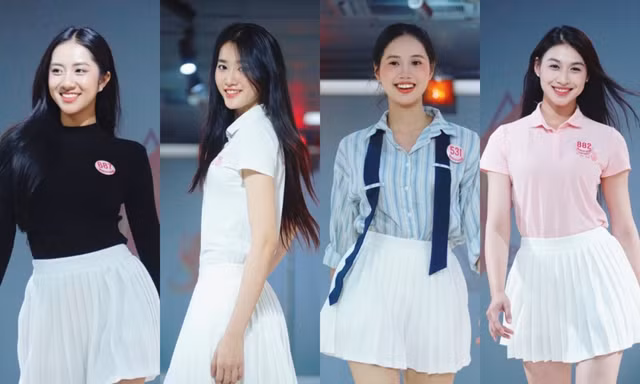 Top 41 Hoa hậu Việt Nam 2024 xinh đẹp rạng rỡ, tự tin trong buổi tập catwalk 
