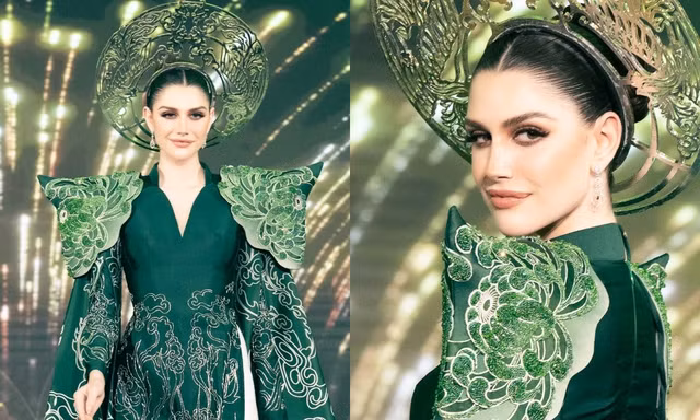 "Hoa hậu đẹp nhất thế giới" Isabella Menin trình diễn áo dài, catwalk có như kỳ vọng?