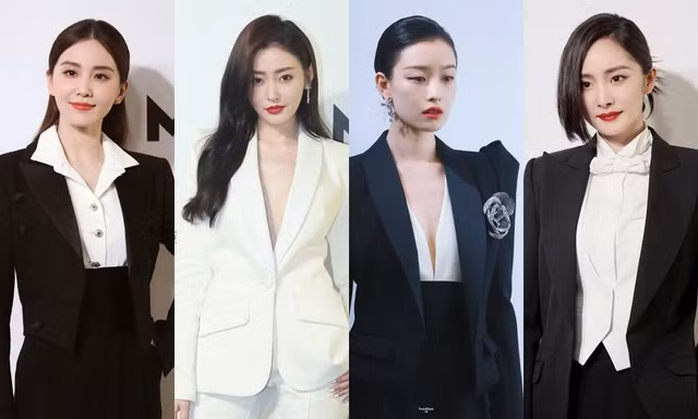 Dương Mịch, Lý Băng Băng, Đường Yên diện suit chuẩn "soái tỷ" tại sự kiện tôn vinh phái nữ
