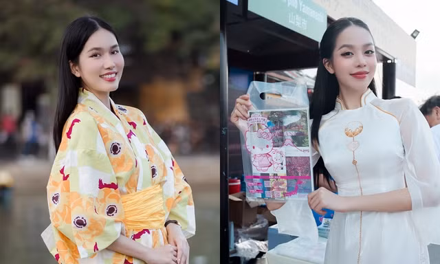Hoa hậu Thanh Thủy cùng Á hậu Phương Anh quảng bá du lịch phố cổ Hội An