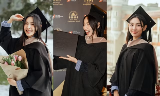 Hoa hậu Thùy Tiên sang Thụy Sĩ nhận bằng Thạc sĩ, fan mong "nhả vía" học giỏi