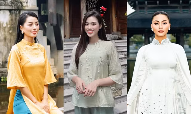 Trang phục đi chùa đầu Xuân của các nàng hậu: Xuân Hạnh, Đỗ Thị Hà nổi bật ở một điểm