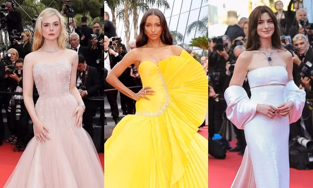 "Đại chiến" thảm đỏ Liên hoan phim Cannes: Anne Hathaway hay Elle Fanning mặc đẹp nhất?