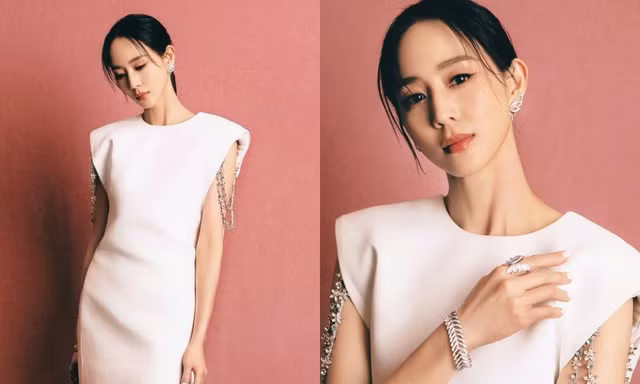 Trương Quân Ninh (Như Ý Truyện) diện trang phục của NTK Việt dự liên hoan phim