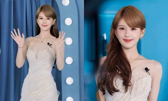 Triệu Lộ Tư khoe nhan sắc ngọt ngào, diện váy 65 triệu của thương hiệu Việt