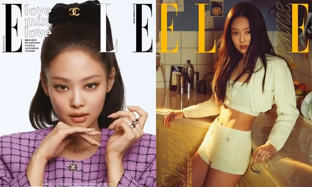 Jennie BLACKPINK khoe phong cách chuẩn "girl crush" trên 6 trang bìa tạp chí ELLE Hàn