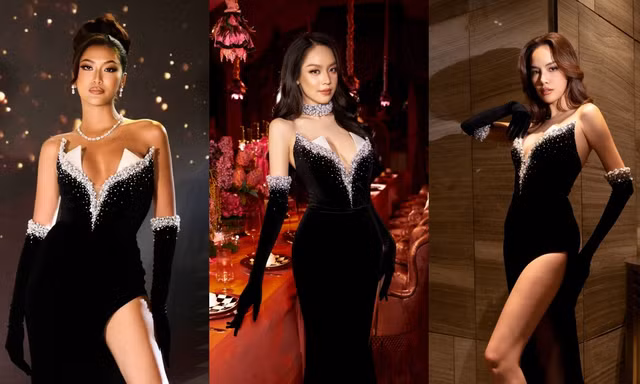 Dàn Hoa hậu diện cùng một thiết kế: Thanh Thủy và Miss Cosmo gây ấn tượng