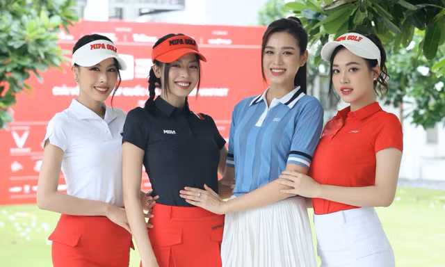 Hoa hậu Đỗ Thị Hà và Top 3 Hoa hậu Việt Nam 2022 khoe dáng tại Giải Vô địch Golf Quốc gia 2023