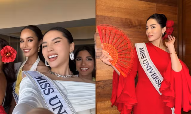 Miss Universe 2024: Ý nghĩa bộ áo dài đỏ Kỳ Duyên mặc khi đặt chân tới Mexico