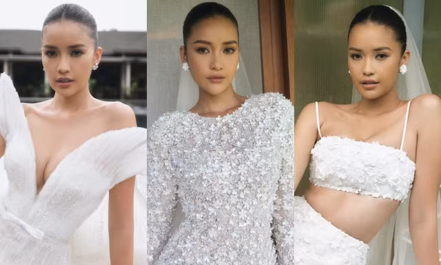Hoa hậu Ngọc Châu đầy cuốn hút khi hóa cô dâu xinh đẹp trong loạt ảnh váy cưới