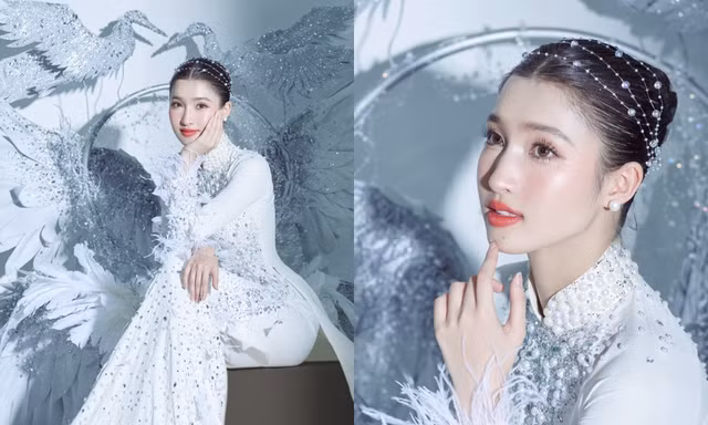 Trang phục dân tộc dự thi Hoa hậu Quốc tế của Phương Nhi mang phong cách "thần tiên tỷ tỷ"