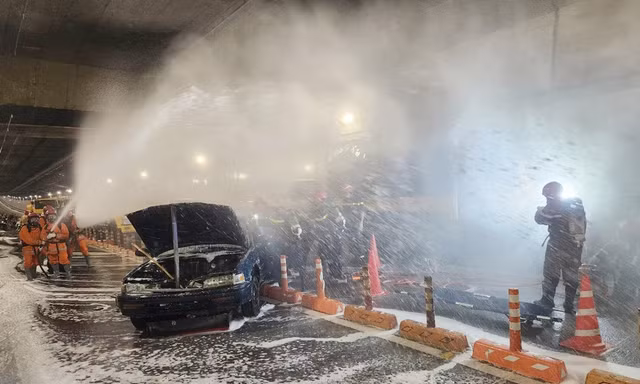 Huy động 4.000 người tham gia diễn tập chữa cháy tại metro số 1
