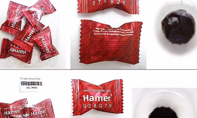 Phát hoảng với chất 'kích dục' trong kẹo ngậm Hamer