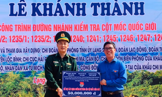 Công trình thắm tình quân dân trên biên giới Lạng Sơn