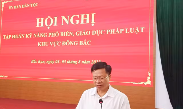 Hội nghị tập huấn. Ảnh: N.L