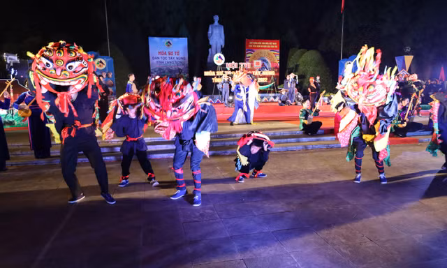 Sư tử mèo- di sản văn hóa phi vật thể cần được bảo tồn, phát huy ở xứ Lạng -Ảnh: Duy Chiến 