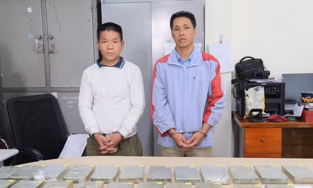 Hai kẻ cầm đầu nhóm buôn ma túy lớn ở Cao Bằng. Ảnh: CB