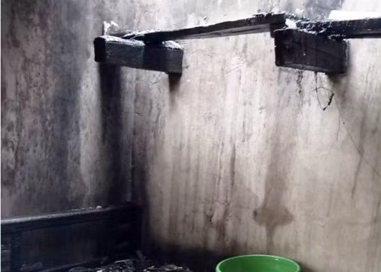 Hiện trường vụ cháy.