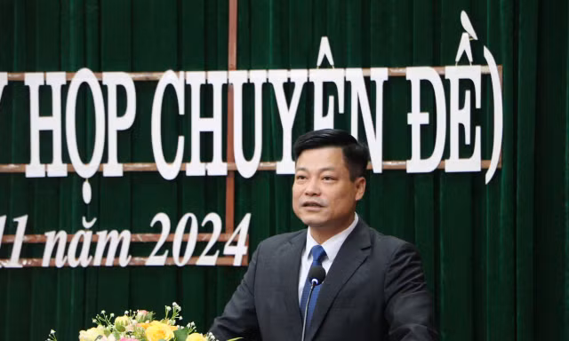 Tân Chủ tịch UBND huyện Cao Lộc Nguyễn Ngọc Thiều. 