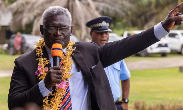 Thủ tướng Manasseh Sogavare của Quần đảo Solomon. (Ảnh: ABC)