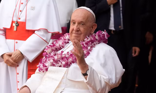 Giáo hoàng Francis tại Singapore. (Ảnh: AP)