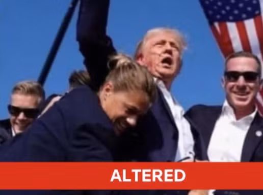Sự thật về bức ảnh đội Mật vụ Mỹ cười sau khi ông Trump bị bắn