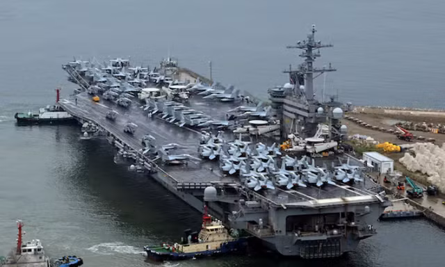 Tàu sân bay Mỹ Theodore Roosevelt. (Ảnh: US Navy)