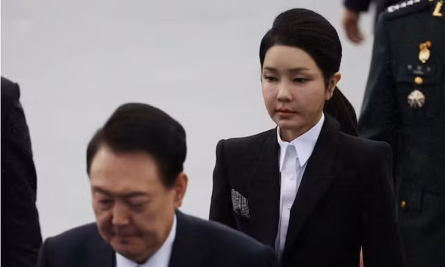 Đệ nhất phu nhân Hàn Quốc Kim Keon Hee. (Ảnh: Reuters)