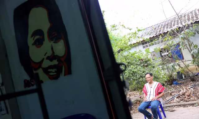 Ông Saw Taw Nee, phát ngôn viên Liên minh quốc gia Karen. (Ảnh: Reuters)