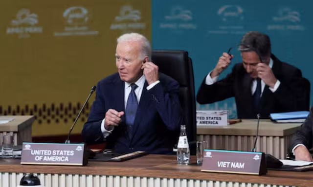 Tổng thống Biden dự thượng đỉnh APEC tại Peru ngày 15/11. (Ảnh: AP)
