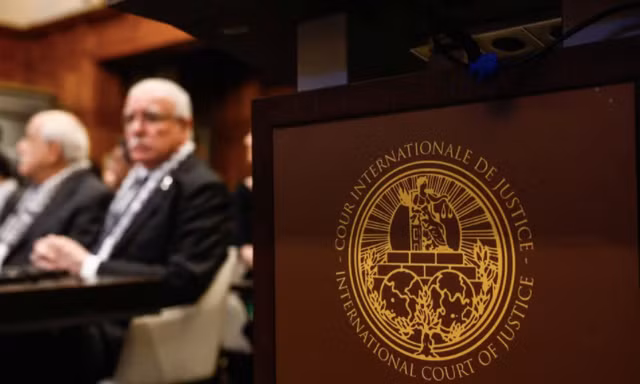 Logo của ICJ. (Ảnh: Reuters)
