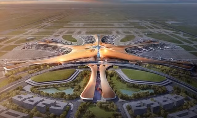 Bên trong sân bay lớn nhất thế giới ở Trung Quốc