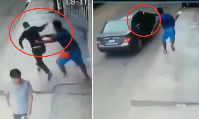 Clip: Cướp giật điện thoại, nhảy lên ô tô tẩu thoát như phim
