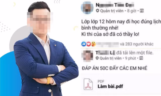 Toàn cảnh vụ thầy giáo Toán bị tố “giải đề hộ” giúp học sinh gian lận trong kỳ thi thử