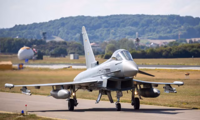 Một chiếc máy bay chiến đấu Eurofighter của Đức. (Ảnh: dpa)