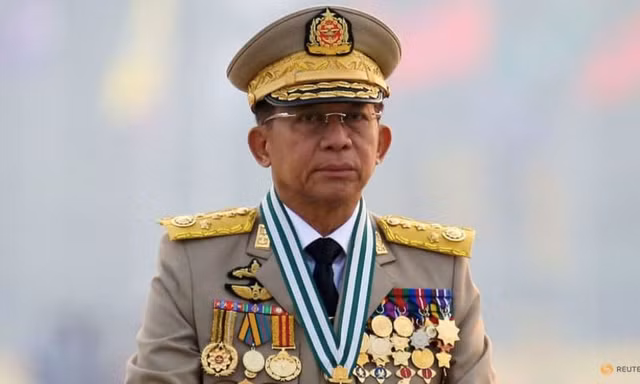 Tướng Min Aung Hlaing, lãnh đạo chính quyền quân sự Myanmar. (Ảnh: Reuters)