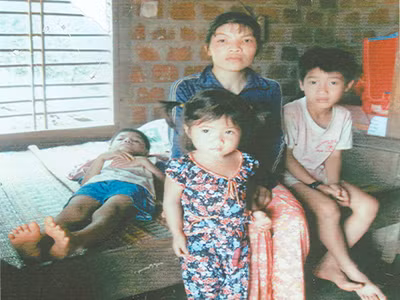 Một gia đình nghèo cần giúp đỡ