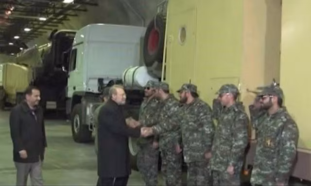 Một kho tên lửa ngầm mới Iran vừa công bố. Ảnh: news.yahoo.com.