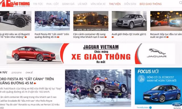 Chuyên trang Xe Giao thông của Báo Giao thông điện tử vừa chính thức ra mắt tại địa chỉ www.xegiaothong.vn.