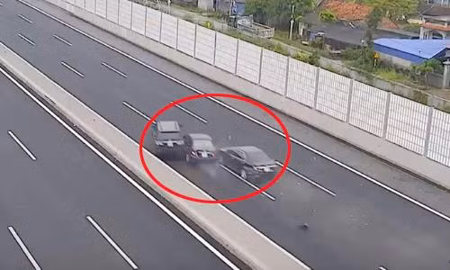 Fortuner mất lái gây kinh hoàng trên cao tốc Hà Nội - Hải Phòng