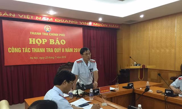 Phó tổng Thanh tra Chính phủ Ngô Văn Khánh: Theo quy định pháp luật thời điểm đó, TTCP đã khẳng định Hà Tĩnh cho Formosa thuê đất 70 năm là chưa đúng pháp luật. Ảnh: L.D