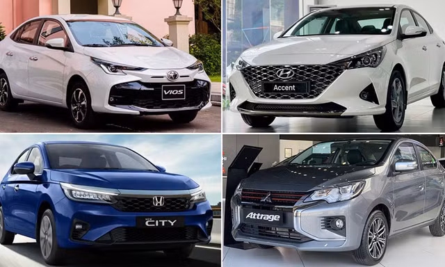 Doanh số sedan hạng B sụt giảm mạnh