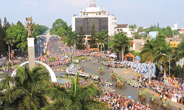 Voi trong Lễ hội đường phố tại Festival Cà phê 7 