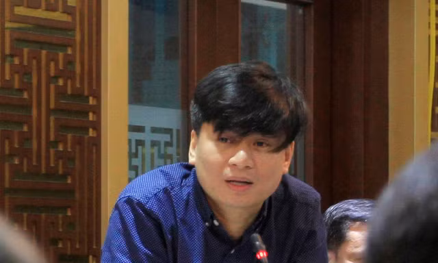 NSƯT Tấn Minh, Giám đốc Nhà hát Ca múa nhạc Thăng Long. Ảnh: Trường Phong