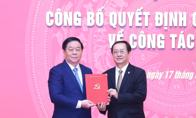 Bộ trưởng Huỳnh Thành Đạt giữ chức Phó trưởng Ban Tuyên giáo và Dân vận Trung ương