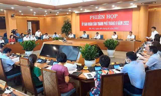 Ông Lê Hồng Sơn chủ trì họp UBND Hà Nội tháng 6 xem xét nhiều nội dung quan trọng