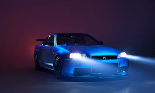 Xế cổ Nissan GT-R R34 được phục chế thành siêu xe