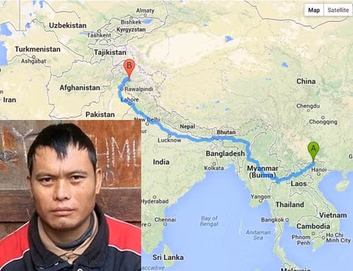 Lưu lạc 5.800 km từ Mèo Vạc sang tận Pakistan