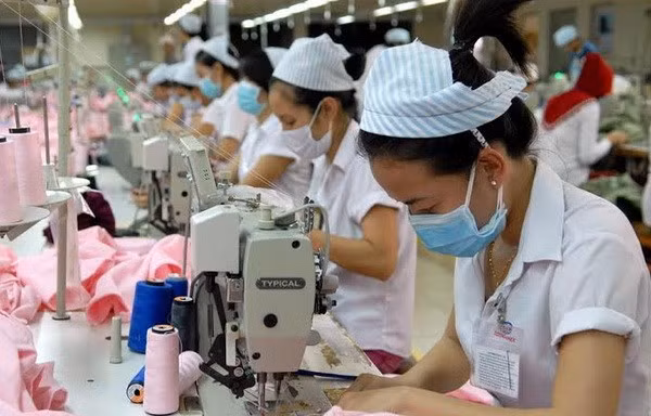 Doanh nghiệp nước ngoài quan tâm đầu tư vào ngành dệt may Việt Nam. (Ảnh: Mạnh Linh/TTXVN) 