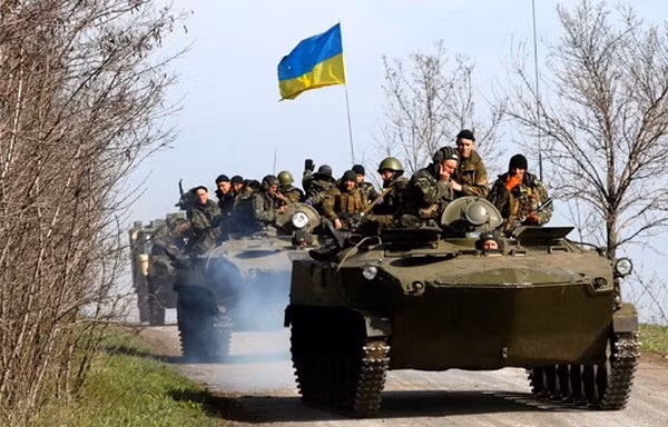 e tăng quân đội Ukraine ở Kramatorsk, miền Đông Ukraine. (Nguồn: Reuters)